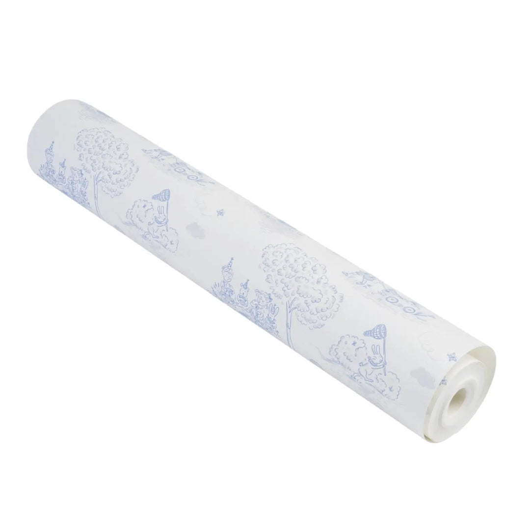 Blue Almonds Ltd Wallpaper - Blue Garden Party Theophile & Patachou