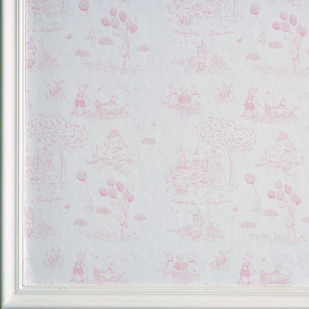 Blue Almonds Ltd Wallpaper - Pink Garden Party Theophile & Patachou