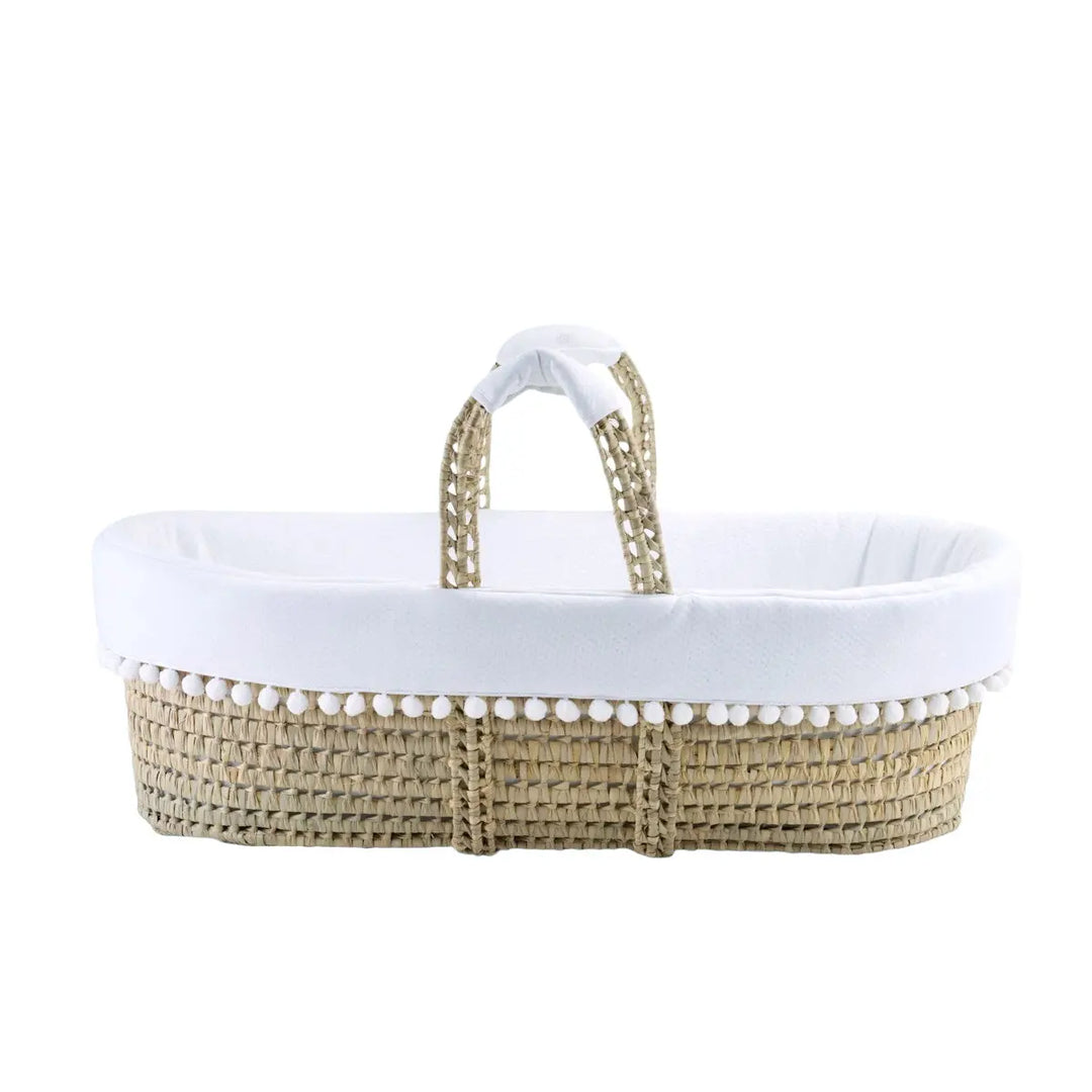 Blue Almonds Ltd Wicker Moises + Cover pompom Theophile & Patachou