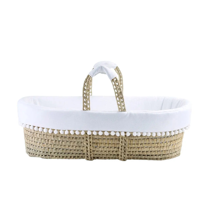 Blue Almonds Ltd Wicker Moises + Cover pompom Theophile & Patachou