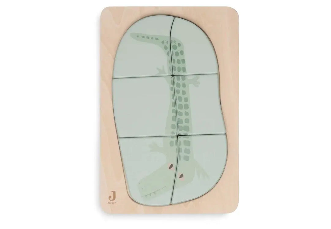 Blue Almonds Ltd Wooden puzzle Jungle Jambo - Croco Jollein