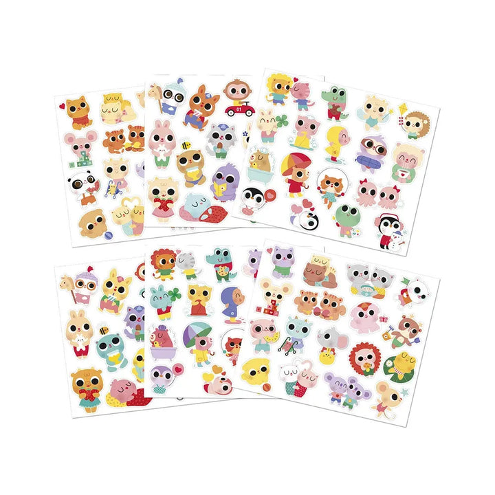 Blue Almonds Ltd Baby Animal Stickers x100 Janod