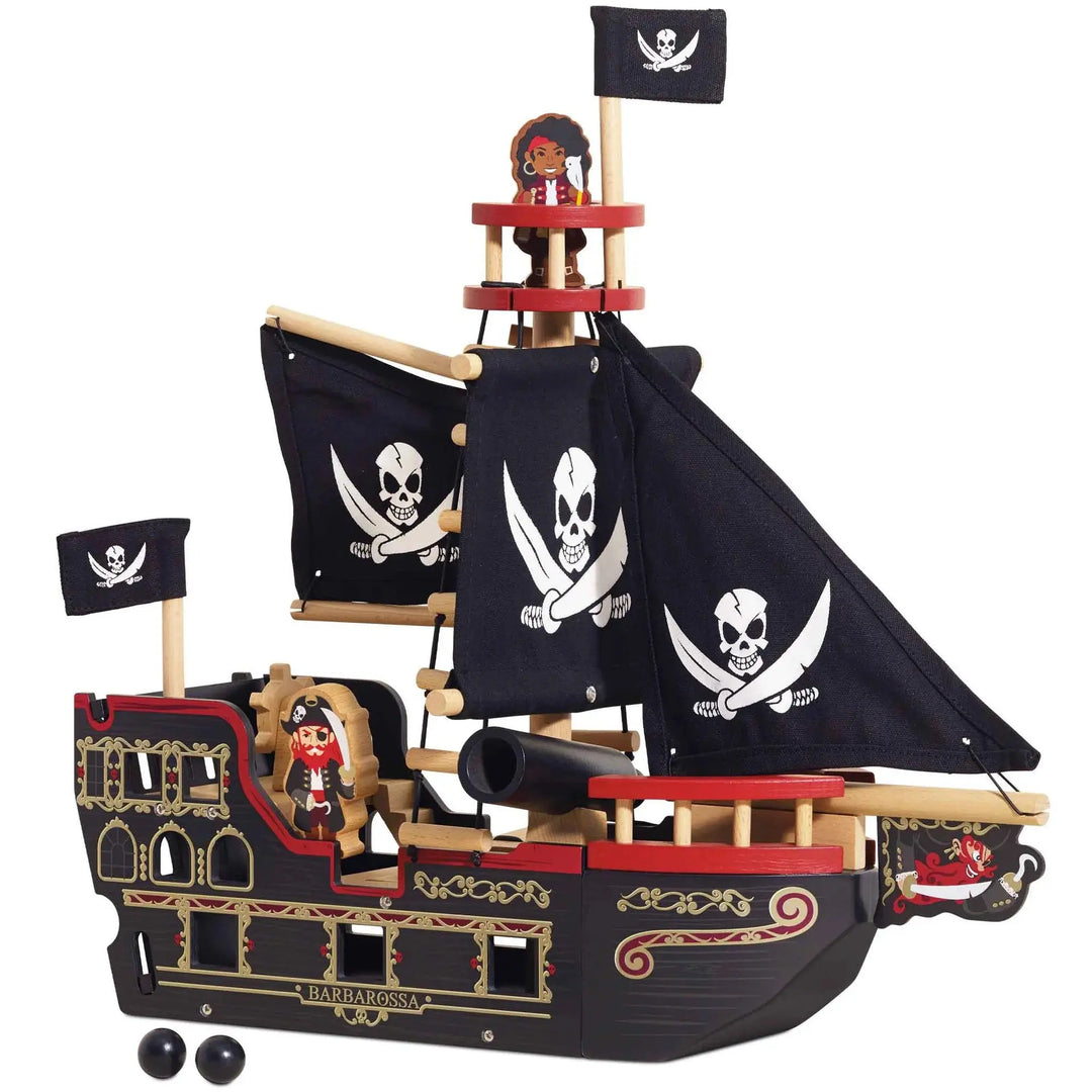 Blue Almonds Ltd Barbarossa Toy Pirate Ship* Le Toy Van