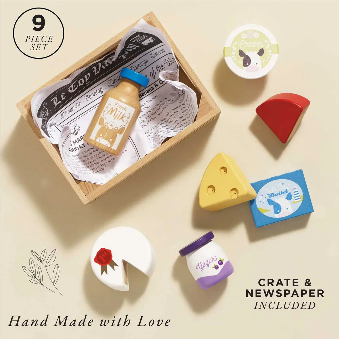 Blue Almonds Ltd Cheese & Dairy Crate Le Toy Van