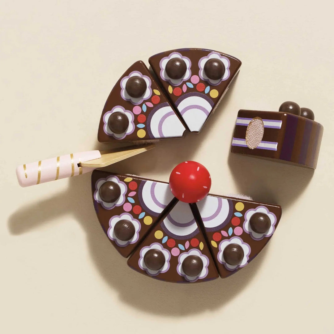 Blue Almonds Ltd Chocolate Gateau Sliceable Cake Le Toy Van