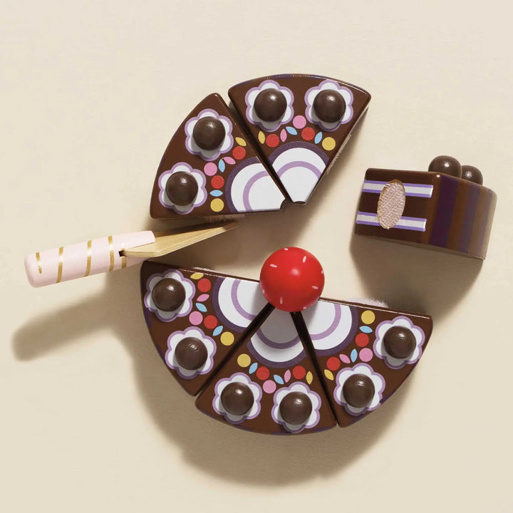 Blue Almonds Ltd Chocolate Gateau Sliceable Cake Le Toy Van