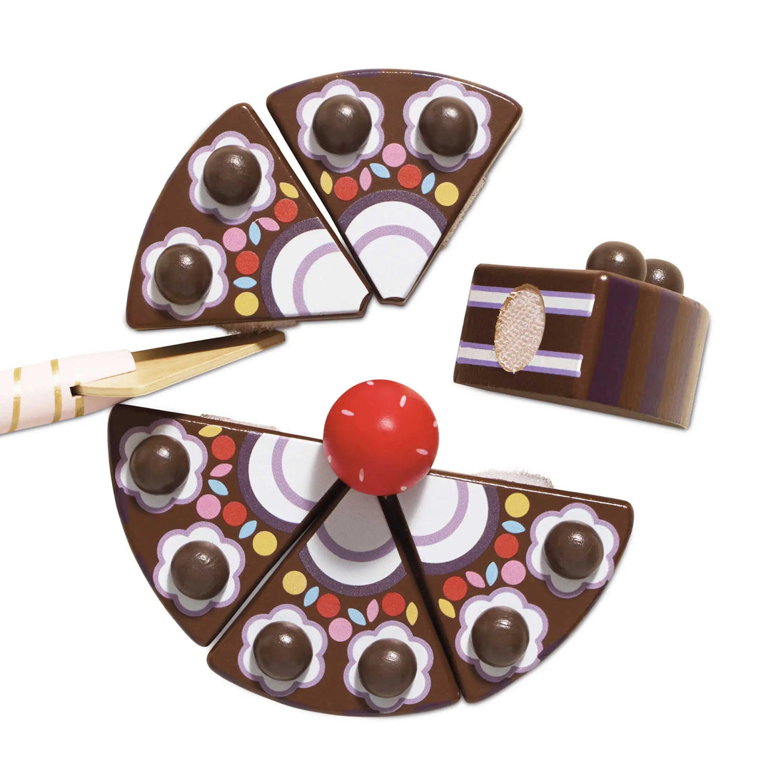 Blue Almonds Ltd Chocolate Gateau Sliceable Cake Le Toy Van