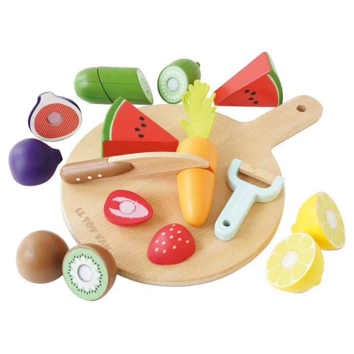 Blue Almonds Ltd Chopping Board & Super Foods Le Toy Van