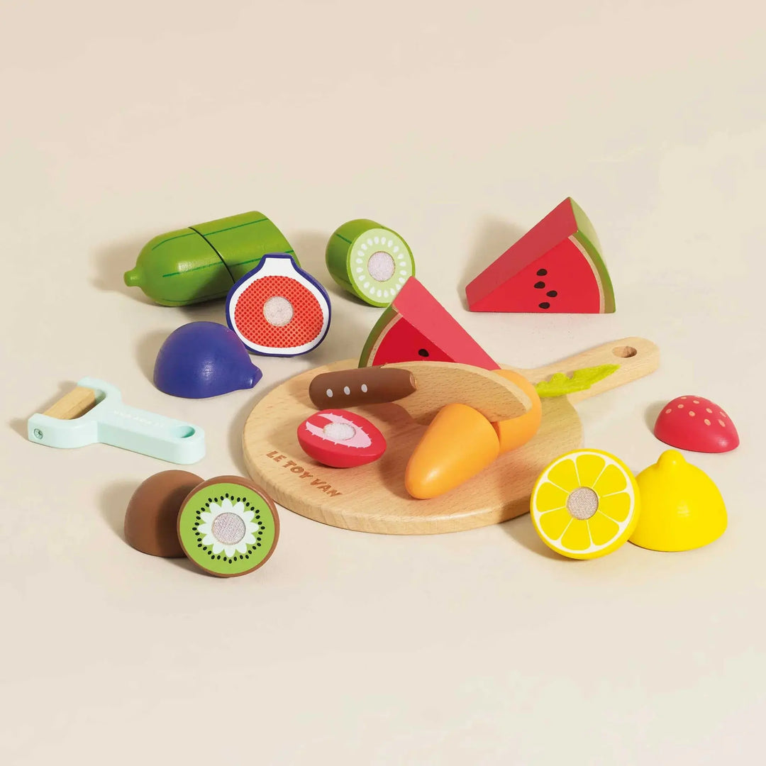 Blue Almonds Ltd Chopping Board & Super Foods Le Toy Van