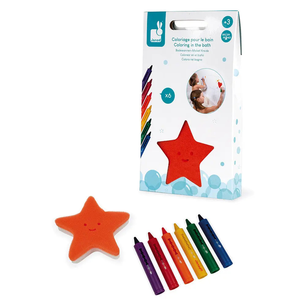 Blue Almonds Ltd Colouring in the bath Janod