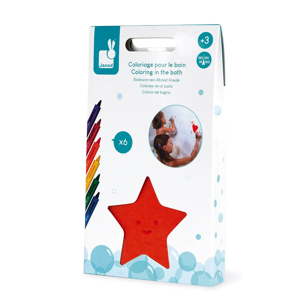 Blue Almonds Ltd Colouring in the bath Janod