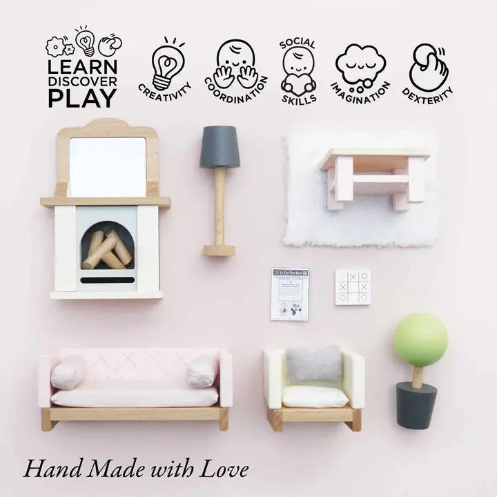 Blue Almonds Ltd Doll House Sitting Room Furniture Le Toy Van