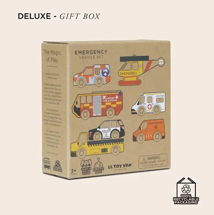 Blue Almonds Ltd Emergency Helicopter & Rescue Cars Le Toy Van