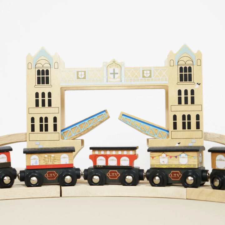 Blue Almonds Ltd London City Wooden Toy Train Set Le Toy Van