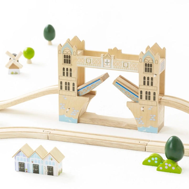 Blue Almonds Ltd London City Wooden Toy Train Set Le Toy Van