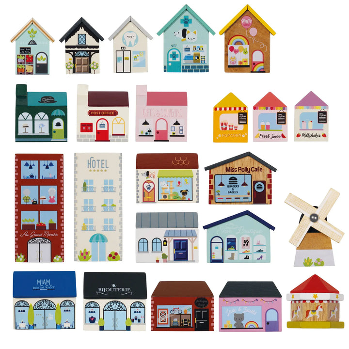 Blue Almonds Ltd London City Wooden Toy Train Set Le Toy Van