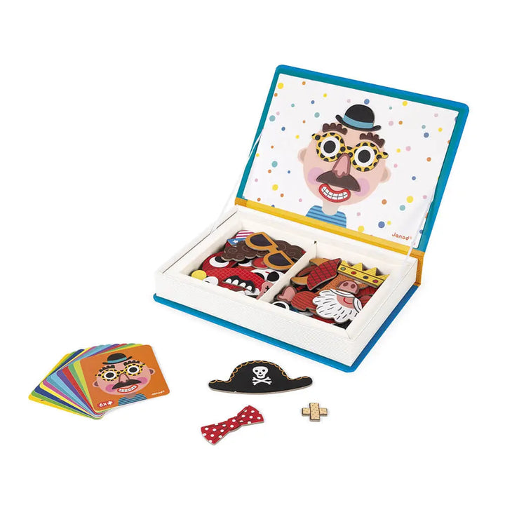 Blue Almonds Ltd Magneti book - Boys Crazy Faces Janod