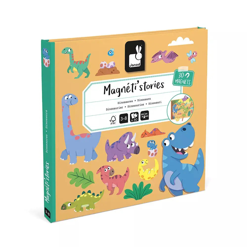Blue Almonds Ltd Magnetic Stories - Dinosaurs Janod