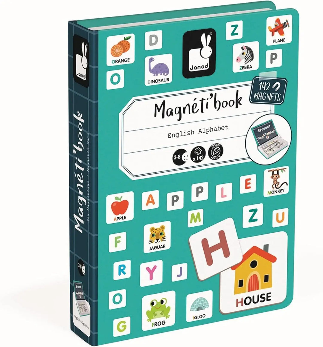 Blue Almonds Ltd Magnetic book - English Alphabet Janod