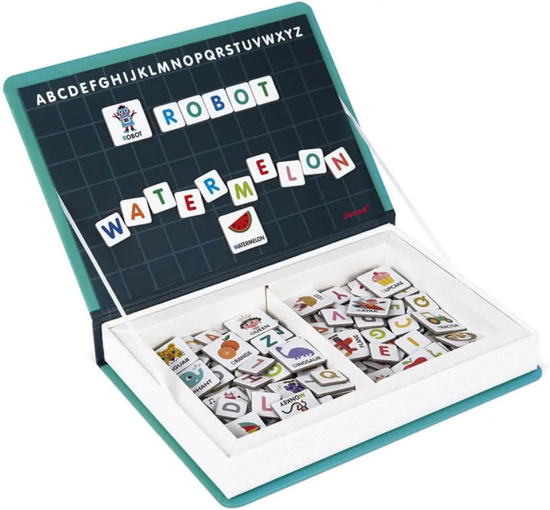 Blue Almonds Ltd Magnetic book - English Alphabet Janod