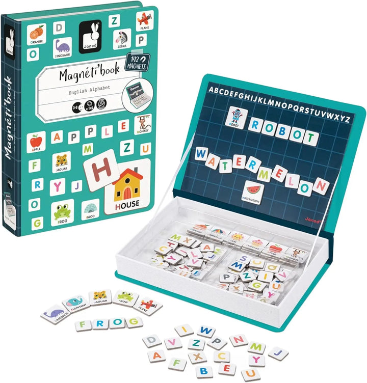 Blue Almonds Ltd Magnetic book - English Alphabet Janod