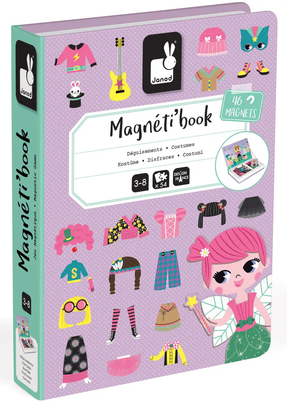 Blue Almonds Ltd Magnetic book - Girls Costumes Janod