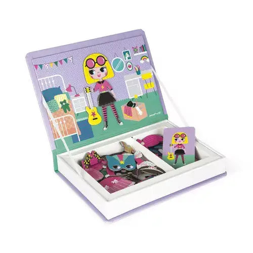 Blue Almonds Ltd Magnetic book - Girls Costumes Janod