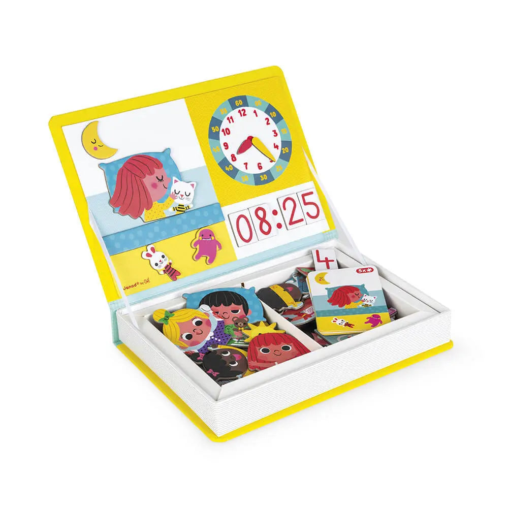 Blue Almonds Ltd Magnetic book - Learn to tell the time Janod