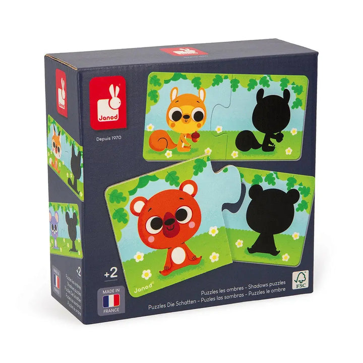 Blue Almonds Ltd Puzzles Animals and Their Shadow Janod