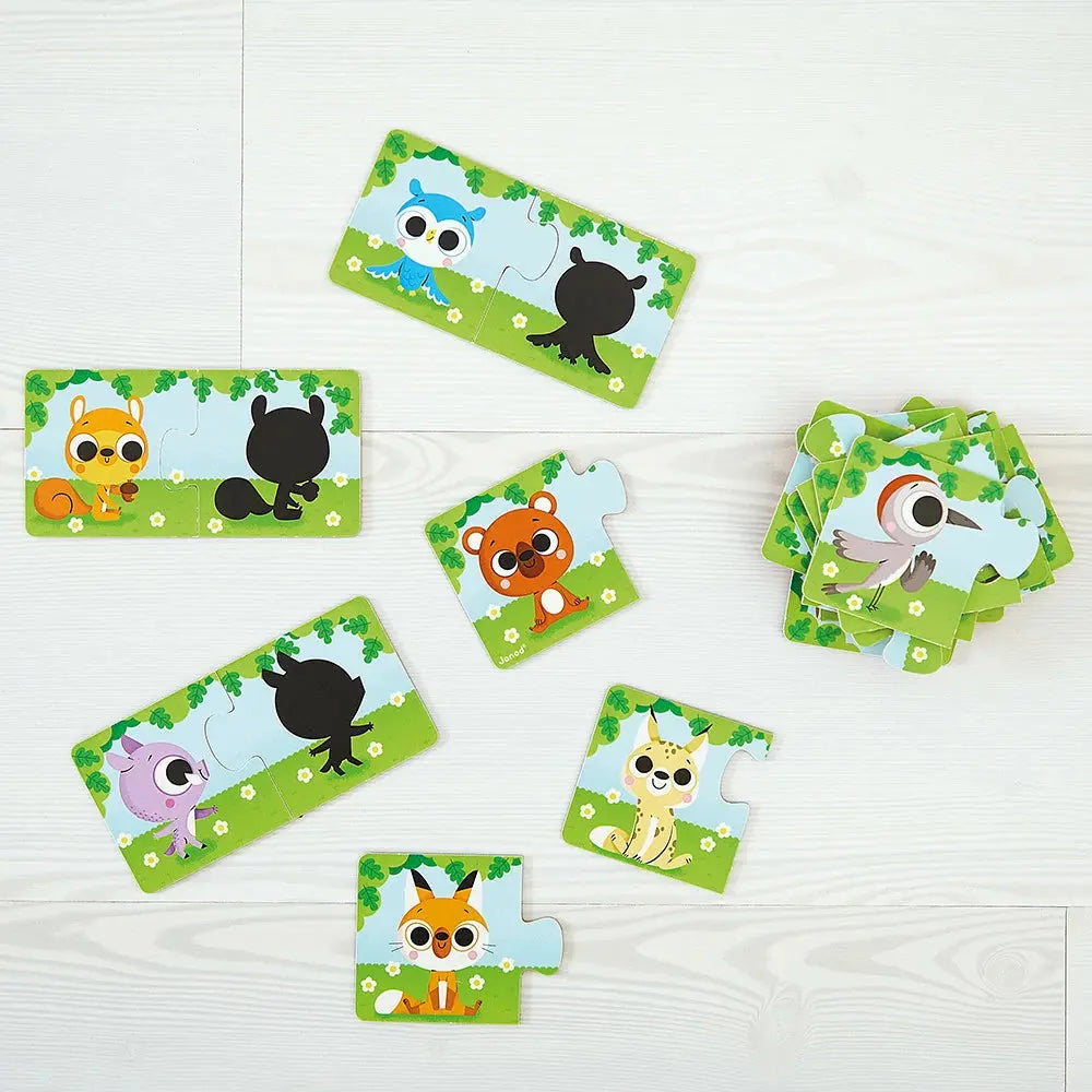 Blue Almonds Ltd Puzzles Animals and Their Shadow Janod