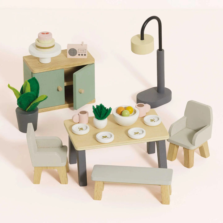 Blue Almonds Ltd Wooden Dolls House Dining Room Le Toy Van
