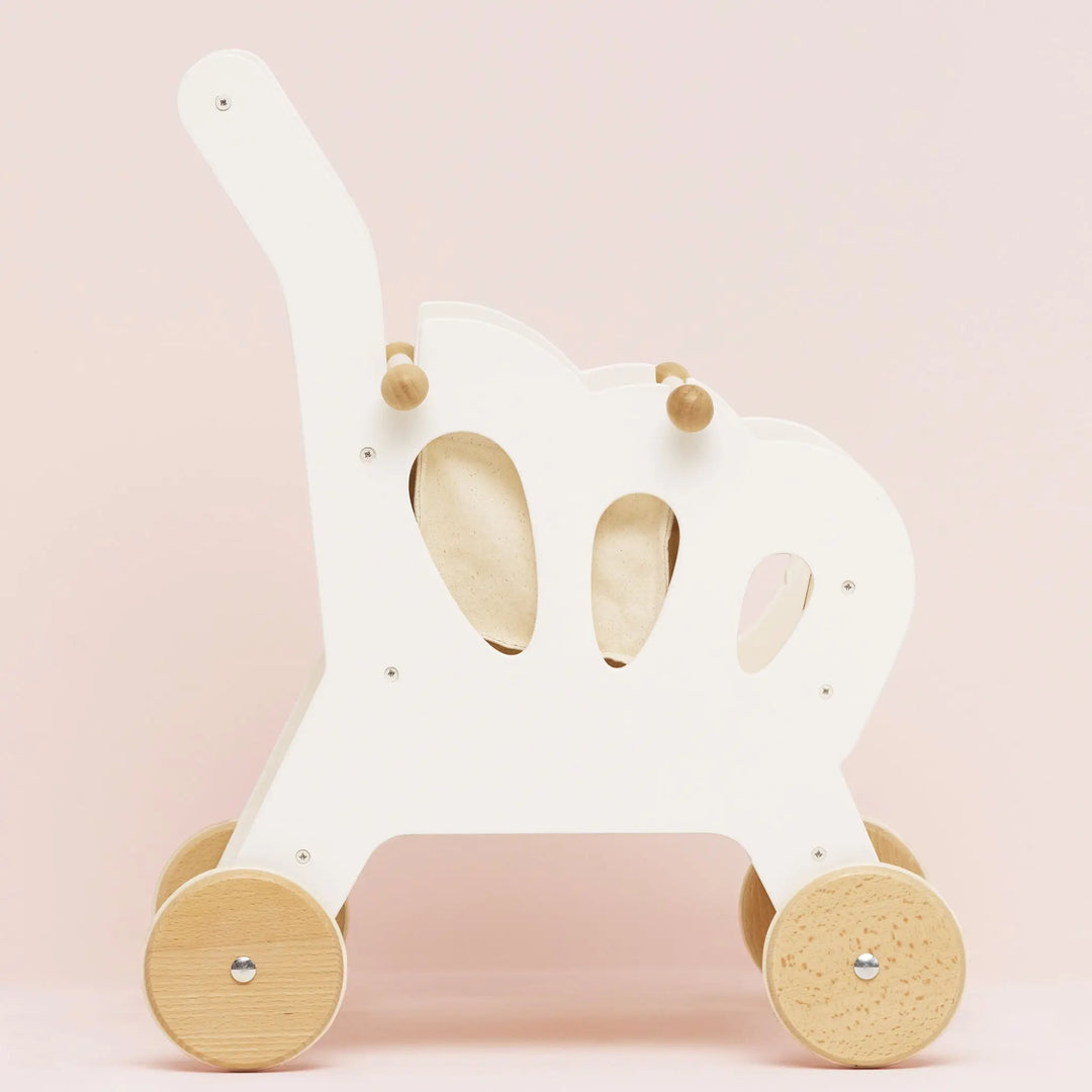 Blue Almonds Ltd Wooden Shopping Trolley & Cotton Bag Le Toy Van