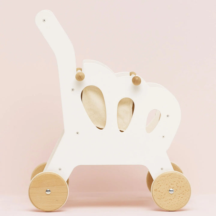 Blue Almonds Ltd Wooden Shopping Trolley & Cotton Bag Le Toy Van