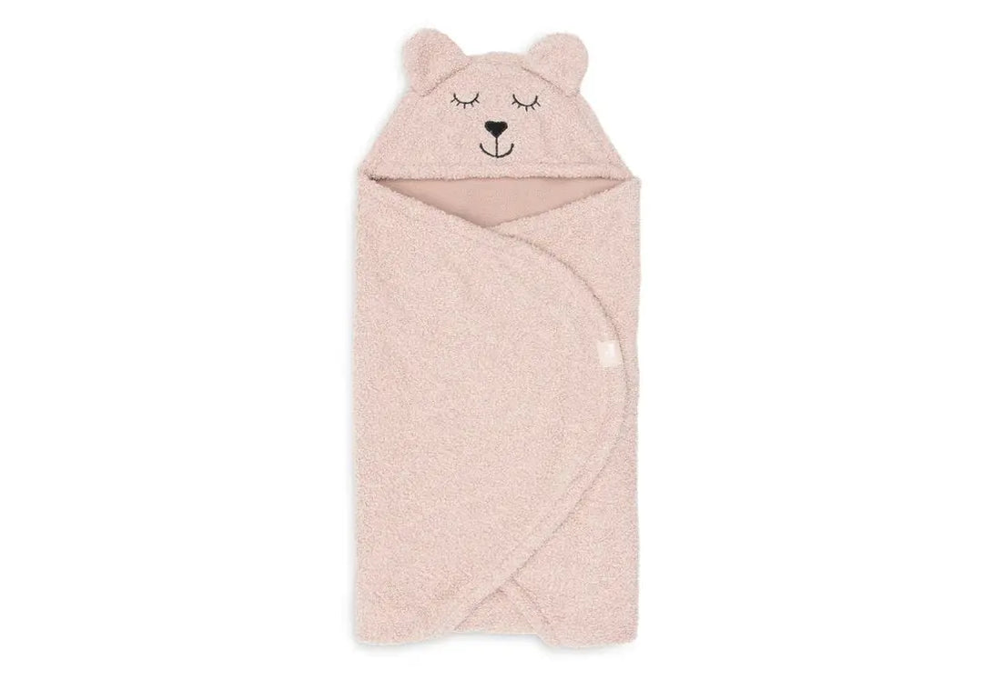 Blue Almonds Ltd Wrap Blanket Bear Boucle wild rose Jollein