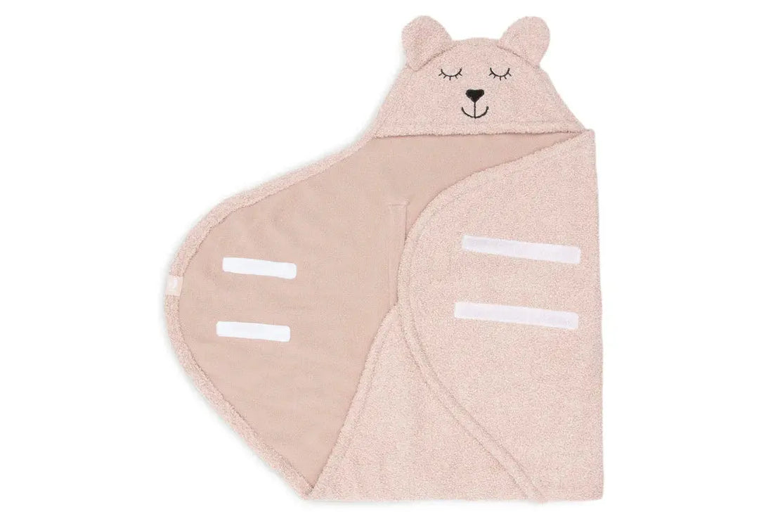 Blue Almonds Ltd Wrap Blanket Bear Boucle wild rose Jollein