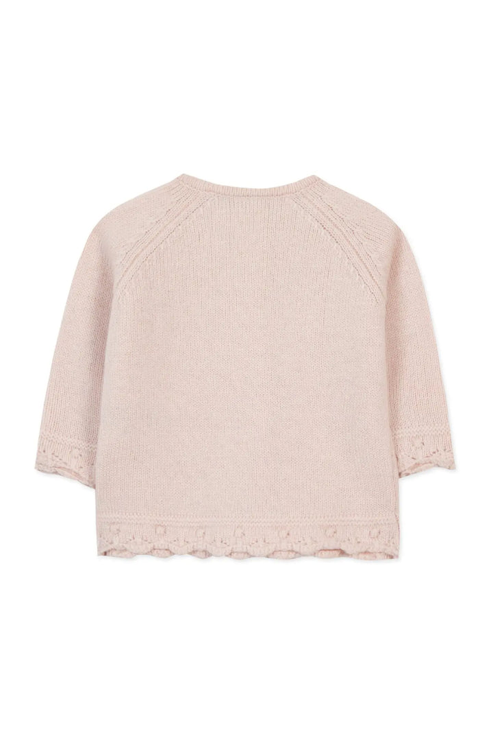 Blue Almonds Ltd baby girls cardigan in pink Tartine et chocolat