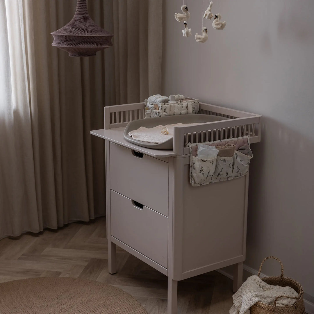 Blue Almonds Ltd Sebra Changing Unit - Birchbark Rose Sebra