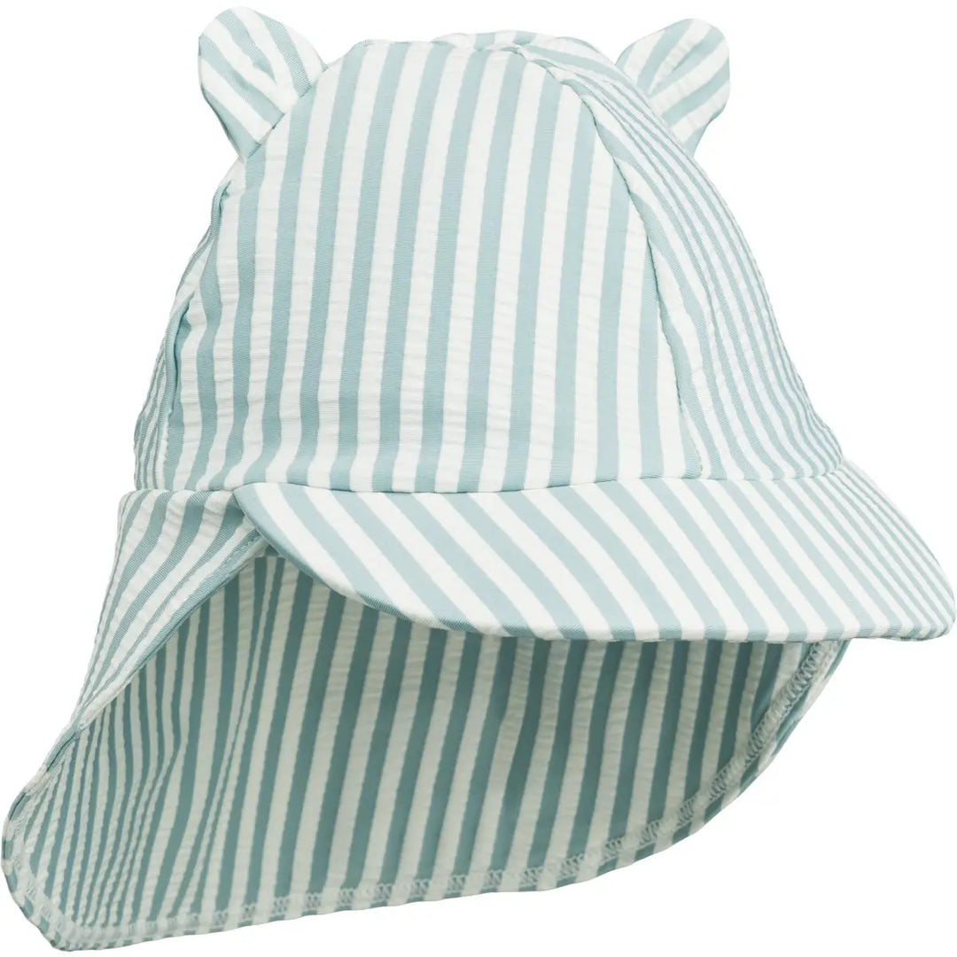 Blue Almonds Ltd Sun Hat - Sea blue/white Liewood
