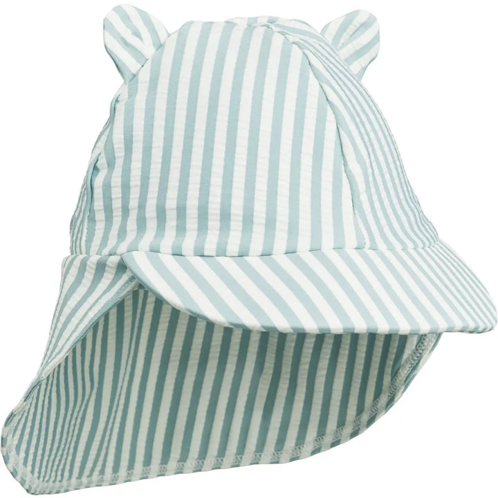 Blue Almonds Ltd Sun Hat - Sea blue/white Liewood