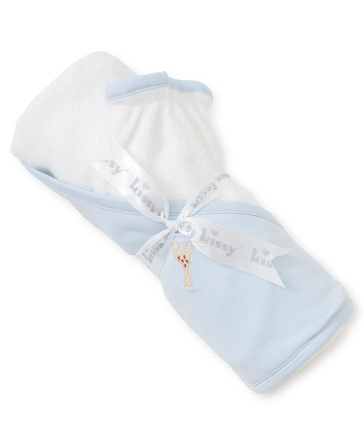 Baby Boys Towel with Mitts - Sophie La Girafe--Kissy Kissy-Blue Almonds-London-South Kensington