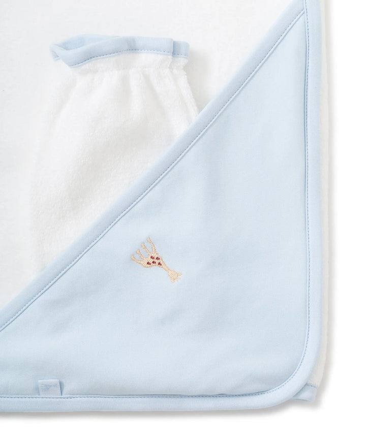 Baby Boys Towel with Mitts - Sophie La Girafe--Kissy Kissy-Blue Almonds-London-South Kensington