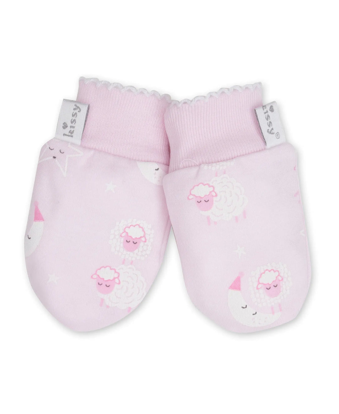 Baby Girls Mittens  - Night Night Lammies--Kissy Kissy-Blue Almonds-London-South Kensington