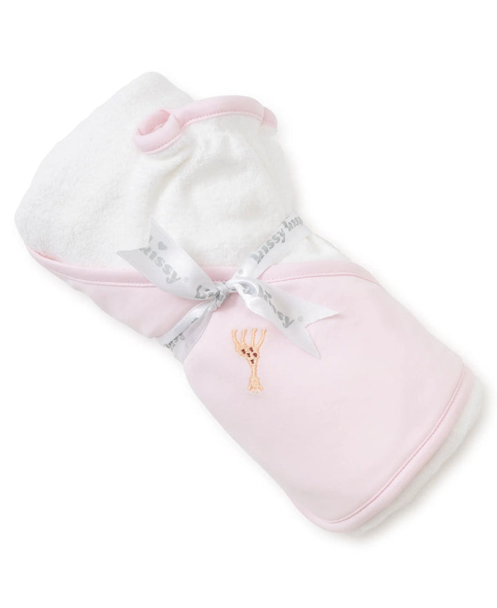 Baby Girls Towel with Mitts - Sophie La Girafe--Kissy Kissy-Blue Almonds-London-South Kensington