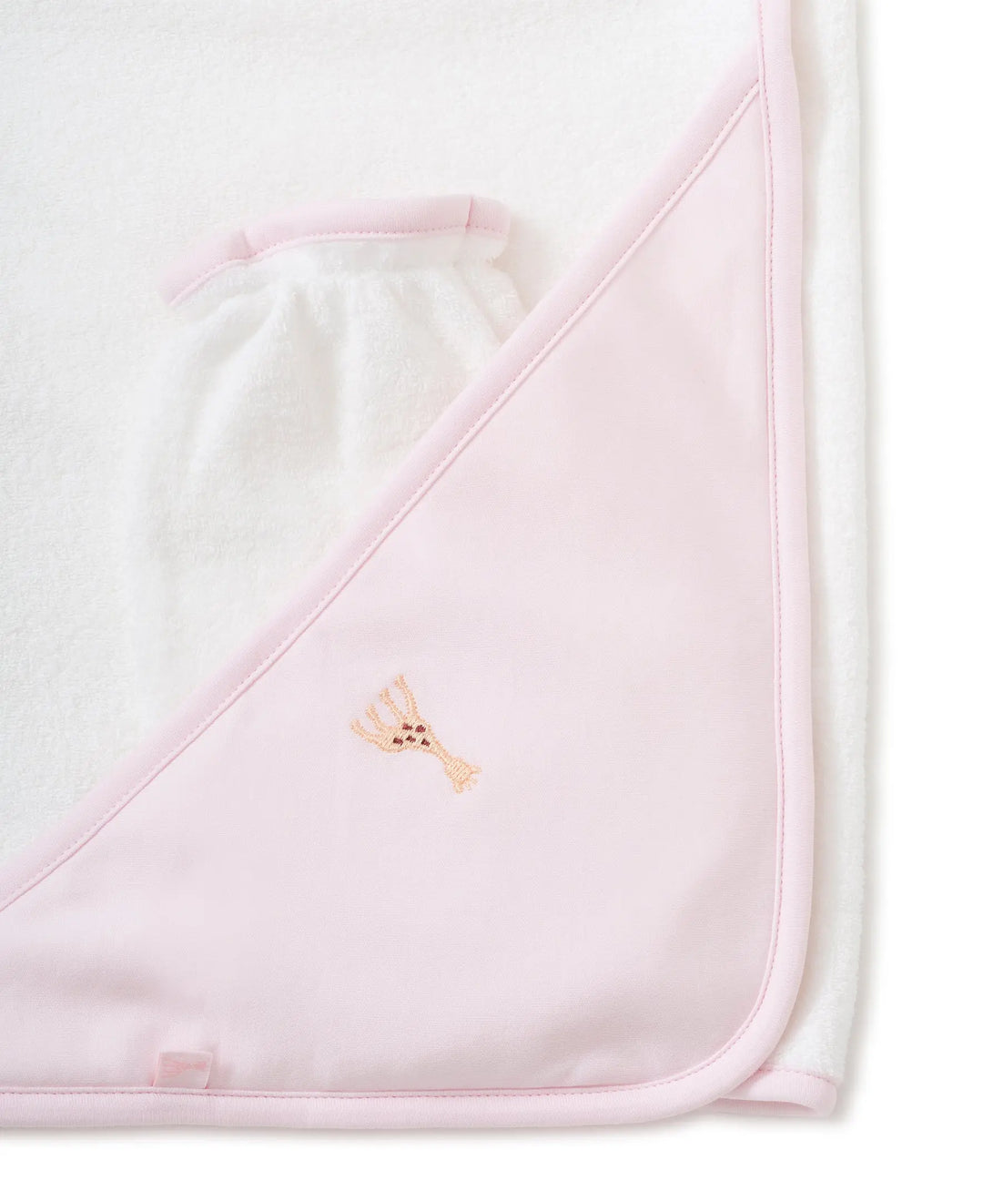 Baby Girls Towel with Mitts - Sophie La Girafe--Kissy Kissy-Blue Almonds-London-South Kensington