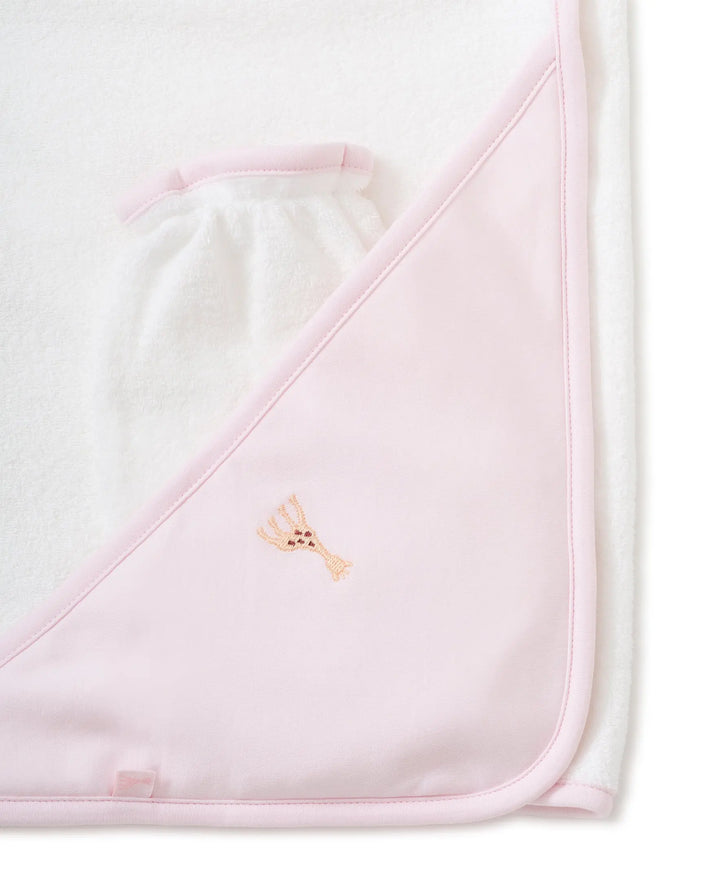 Baby Girls Towel with Mitts - Sophie La Girafe--Kissy Kissy-Blue Almonds-London-South Kensington