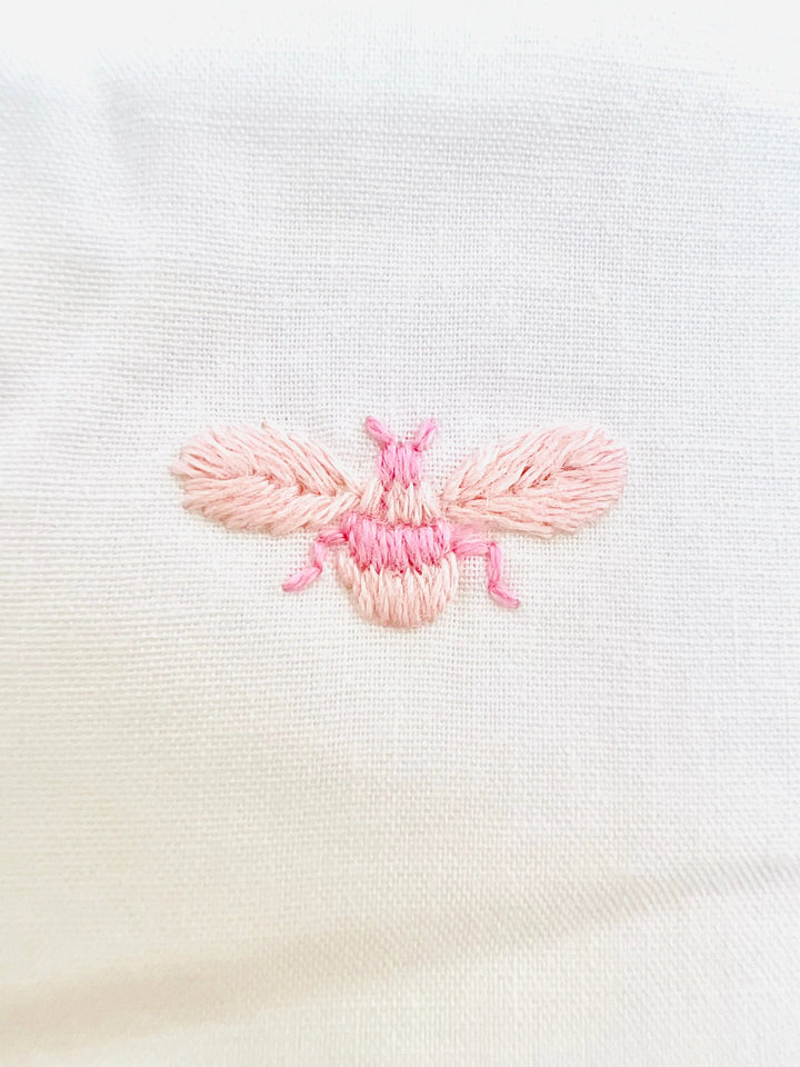 Laundry bag "baby bees" pink-Baskets, nappy stackers & laundry bags-Gordonsbury-Blue Almonds-London-South Kensington