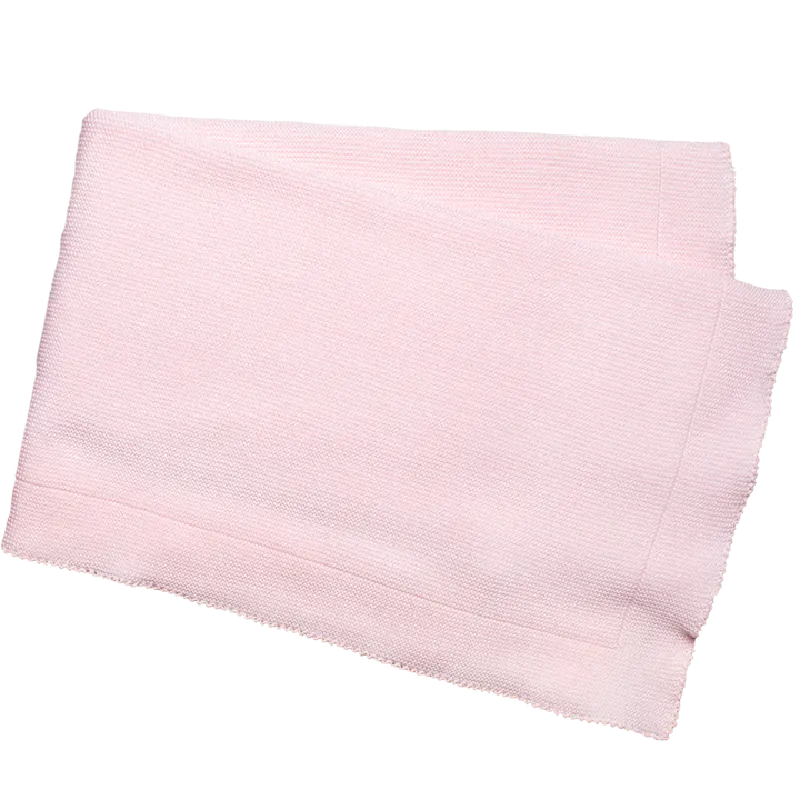 Classic Merino Wool Blanket - Pink-Blankets & swaddling-Frilo-Blue Almonds-London-South Kensington
