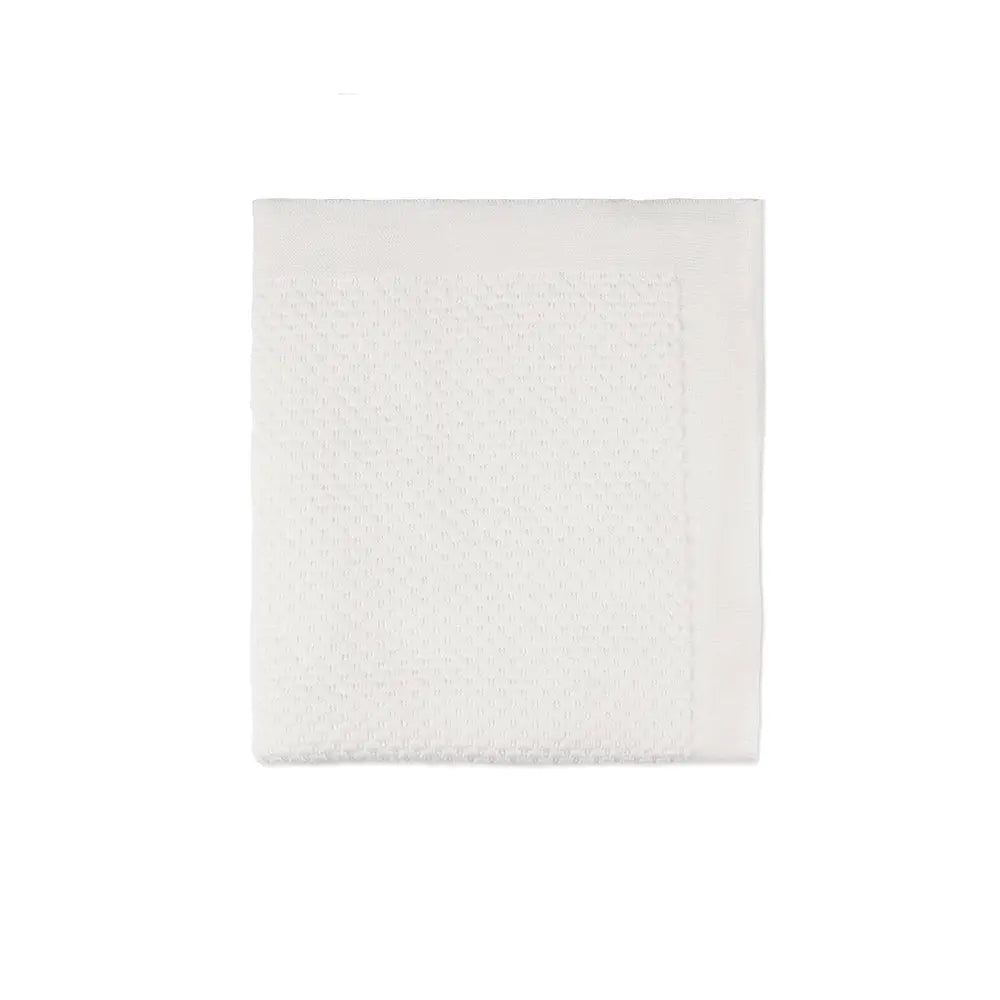 Cotton blanket pique cream-Blankets & swaddling-Kitikate-Blue Almonds-London-South Kensington