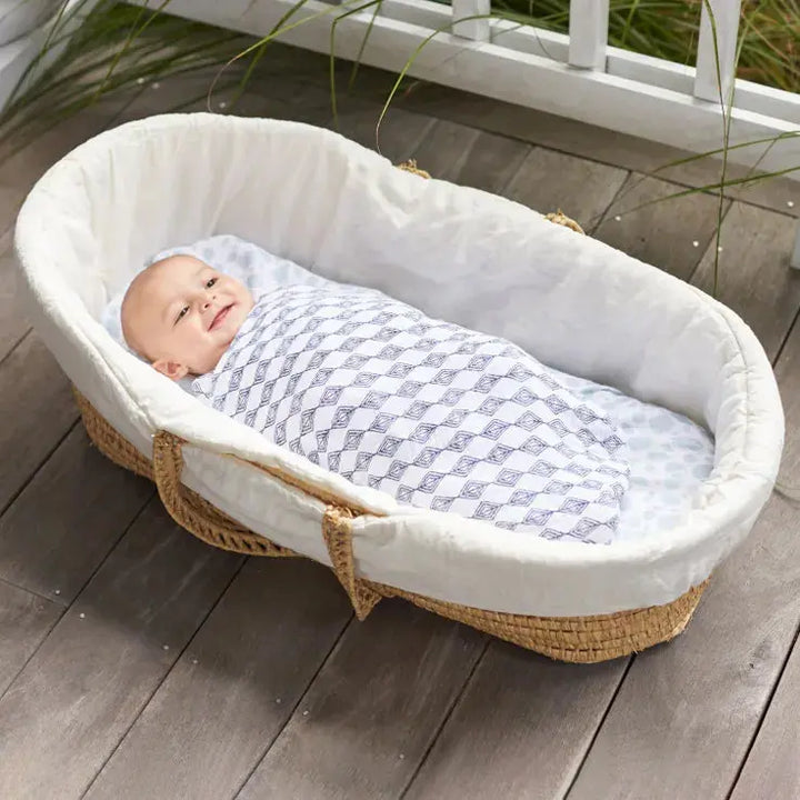 Cotton muslin 4-pack "jungle"-Blankets & swaddling-aden + anais-Blue Almonds-London-South Kensington