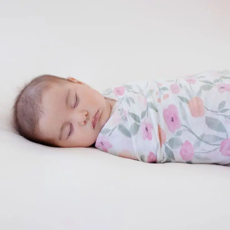 Cotton muslin 4-pack "ma fleur"-Blankets & swaddling-aden + anais-Blue Almonds-London-South Kensington